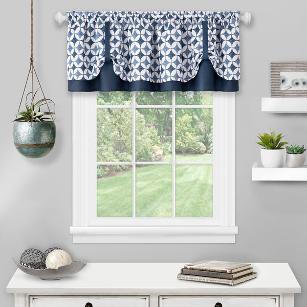 Callie Dbl Layer Rod Pocket Pick Up Valance - - Marburn Curtains
