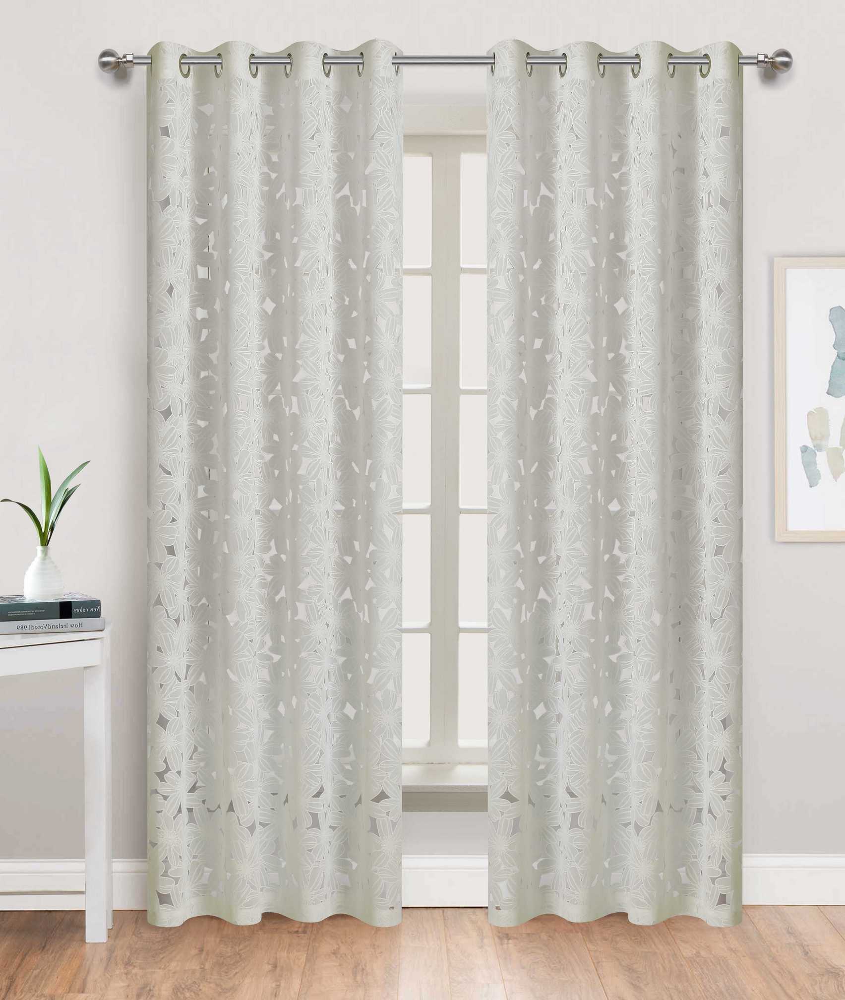 Flower Burst Grommet Panel - - Marburn Curtains