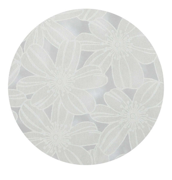 Flower Burst Grommet Panel - 054x084 Linen C45834- Marburn Curtains