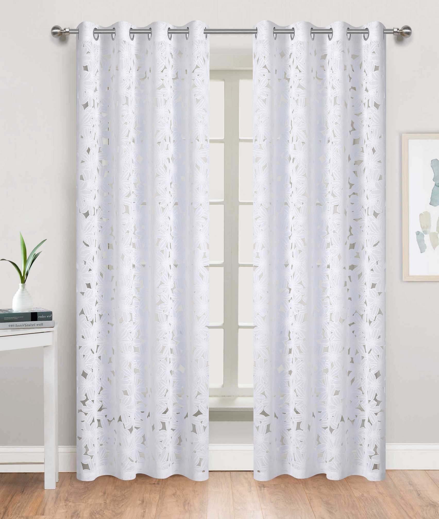 Flower Burst Grommet Panel - - Marburn Curtains