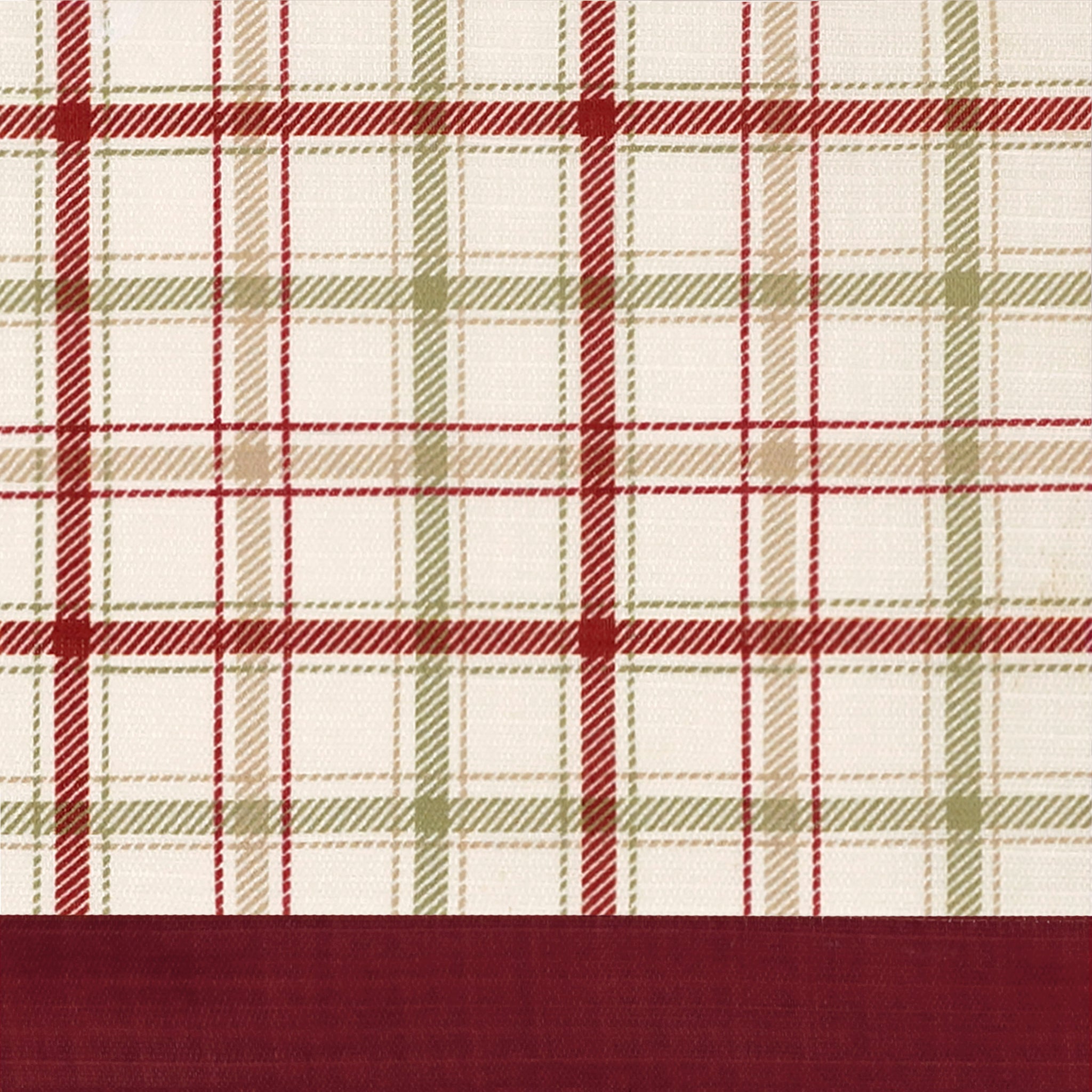 Tattersall Tucked Valance - - Marburn Curtains