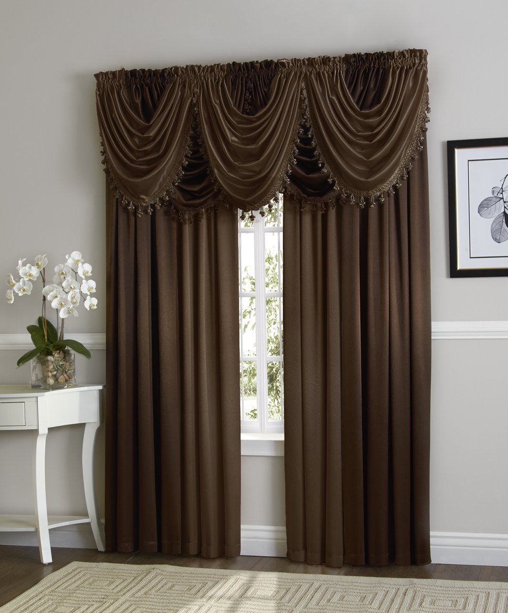 Hilton Rod Pocket Waterfall Valance - - Marburn Curtains