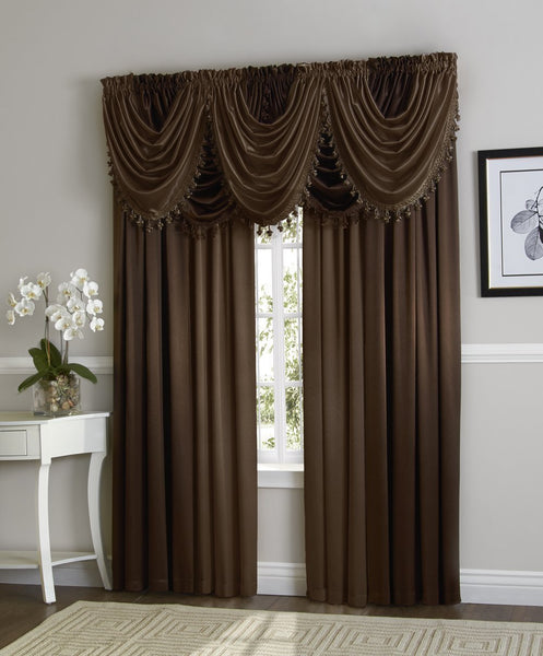 Hilton Rod Pocket Waterfall Valance - - Marburn Curtains