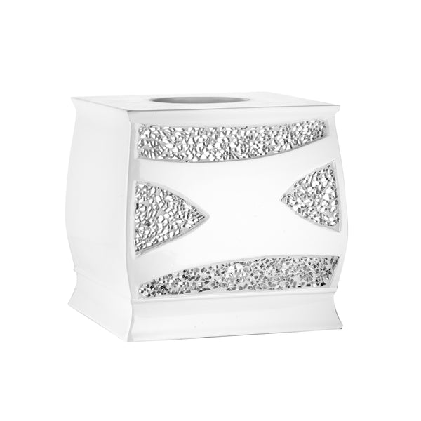 Sinatra Fabric Bath Collection White - - Marburn Curtains