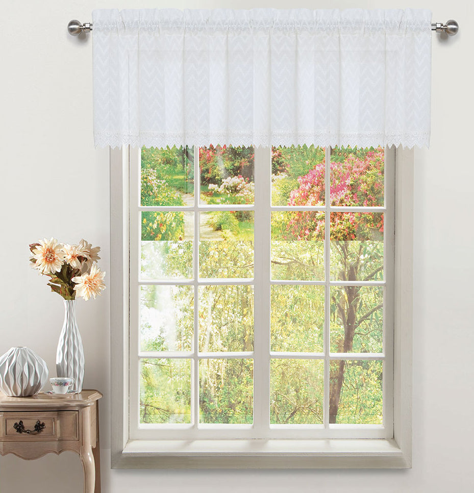 Chiffon Rod Pocket Valance - - Marburn Curtains