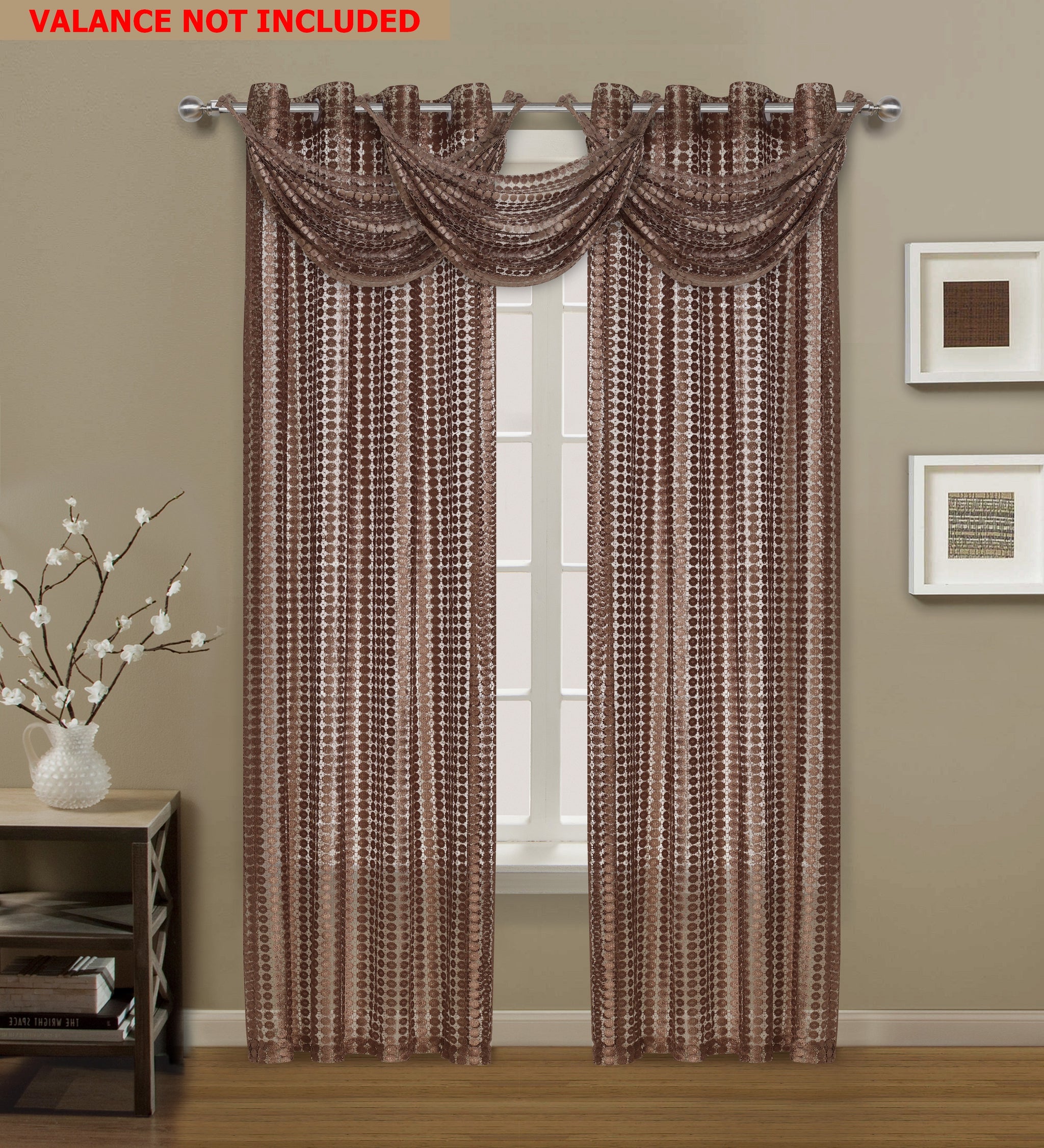Links Grommet Panel - 054x084   Taupe- Marburn Curtains