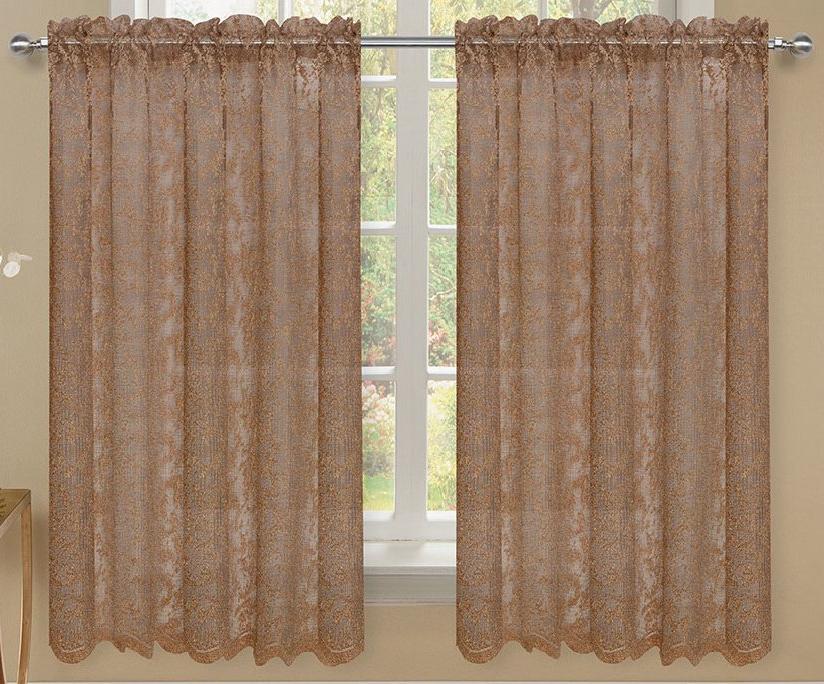 Mirage Rod Pocket Tier - 056x024   Copper C43936- Marburn Curtains