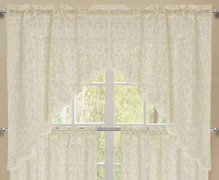 Mirage Rod Pocket Swag - 056x038   Beige C43944- Marburn Curtains