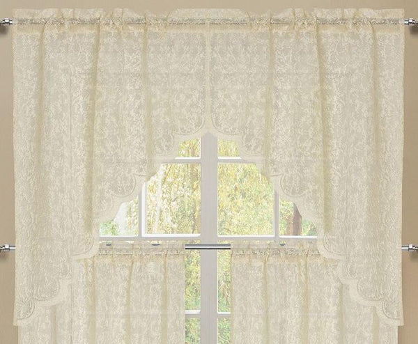 Mirage Rod Pocket Swag - 056x038   Beige C43944- Marburn Curtains