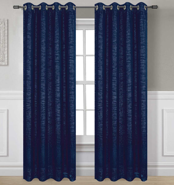Glitter Foamback Grommet Panel 84" - 054x084   Sapphire C43460- Marburn Curtains