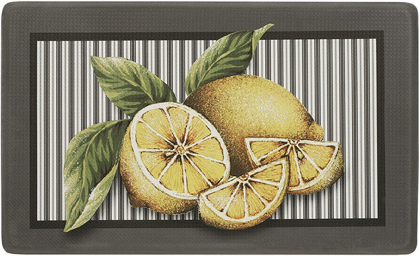 Lemon Drop Anti Fatigue Kitchen Mat - 018x030" Yellow C47230- Marburn Curtains
