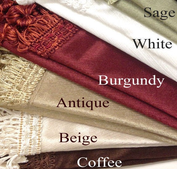 Hilton Rod Pocket Waterfall Valance - - Marburn Curtains
