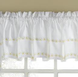 Daisy Mae Rod Pocket Valance - Valance 56x12 Yellow C42253- Marburn Curtains