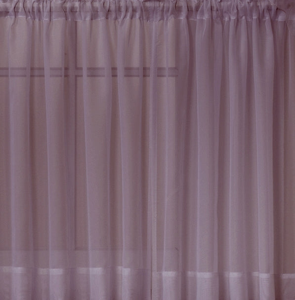 Emelia Sheer Rod Pocket Tier - 060x024 Amethyst C31331- Marburn Curtains