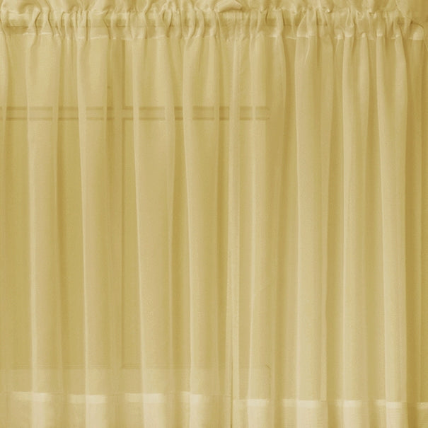 Emelia Sheer Rod Pocket Tier - 060x024 Gold C31336- Marburn Curtains