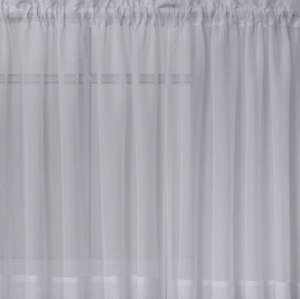 Emelia Sheer Rod Pocket Tier - 060x024 Grey C31337- Marburn Curtains