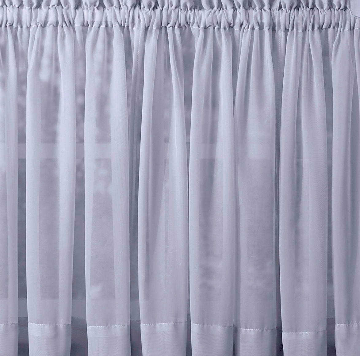 Emelia Sheer Rod Pocket Tier - 060x024 Sky Blue C31343- Marburn Curtains