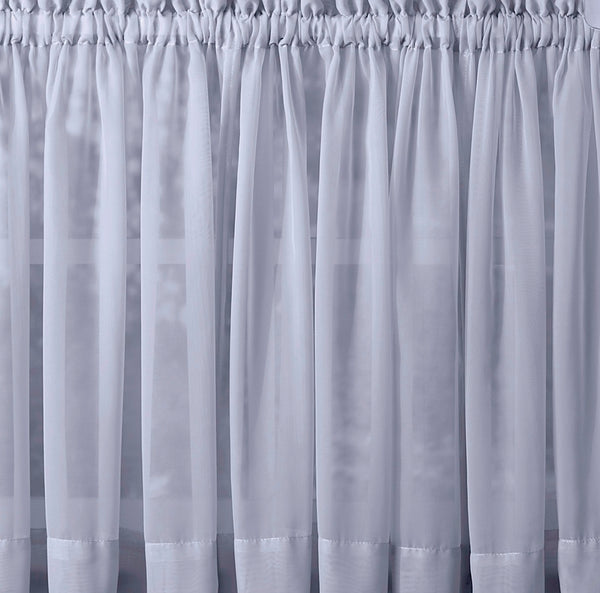 Emelia Sheer Rod Pocket Tier - 060x024 Sky Blue C31343- Marburn Curtains