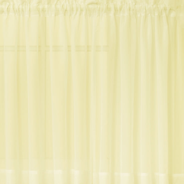 Emelia Sheer Rod Pocket Tier - 060x024 Yellow C31346- Marburn Curtains