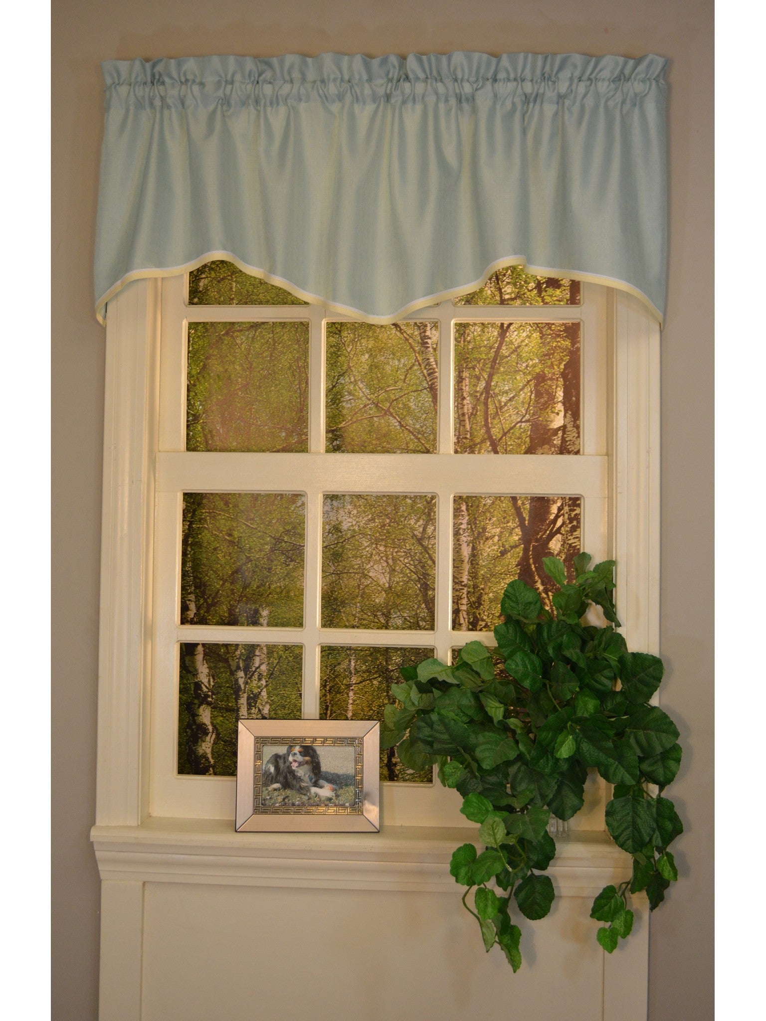 Franklin Rod Pocket M Valance - Valance  056x015 Aquaarine C37091- Marburn Curtains
