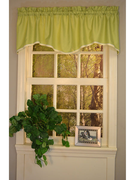 Franklin Rod Pocket M Valance - Valance  056x015 Gecko C37094- Marburn Curtains