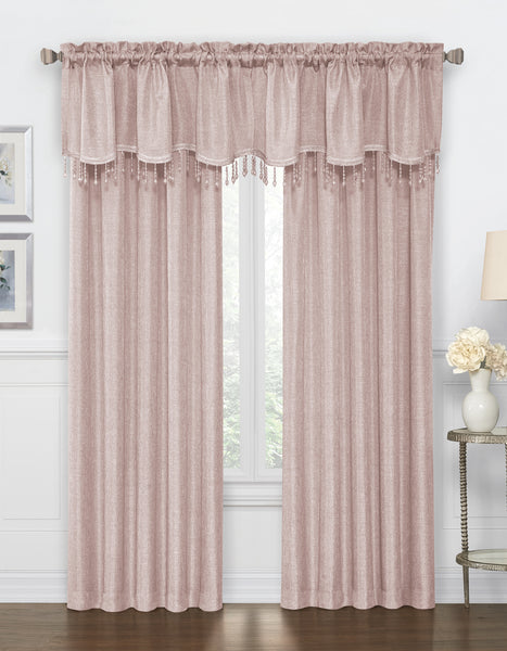 Gina Rod Pocket Panel - Panel 52x84 Rose C42286- Marburn Curtains