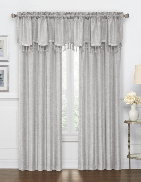 Gina Rod Pocket Panel - Panel 52x84 Silver C42287- Marburn Curtains