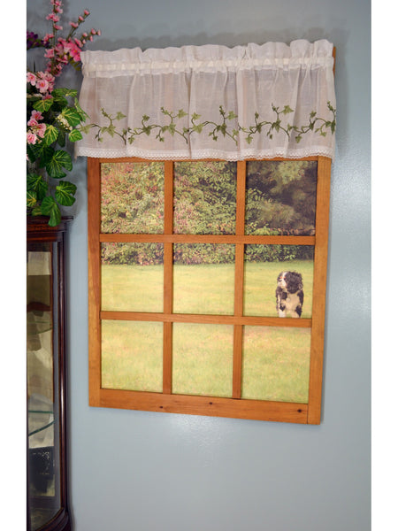 Garden Path Rod Pocket Tier/Valance/Swag - - Marburn Curtains