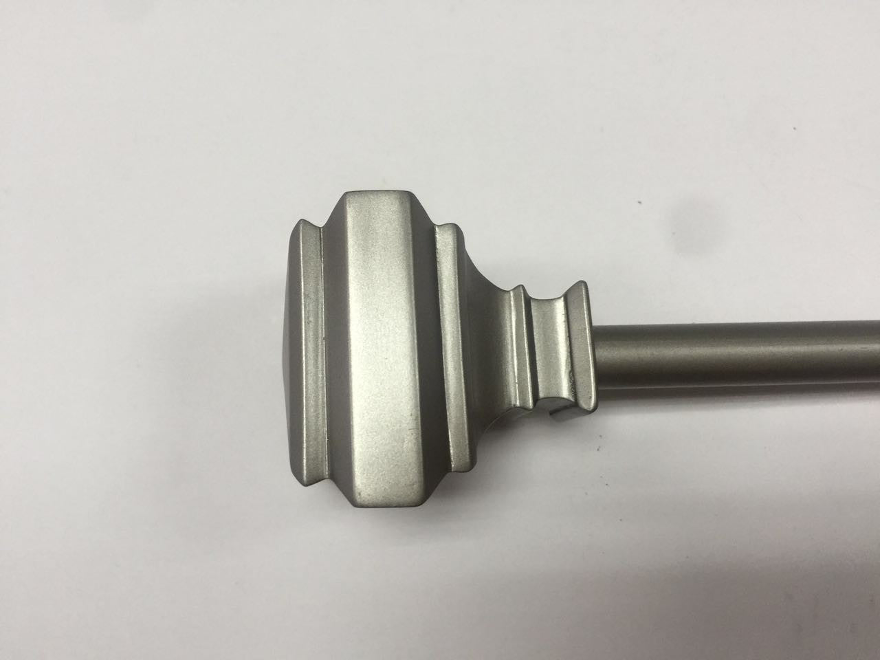 Giverney 1/2" Decorative Curtain Rod Set - 048-086 Pewter C40318- Marburn Curtains