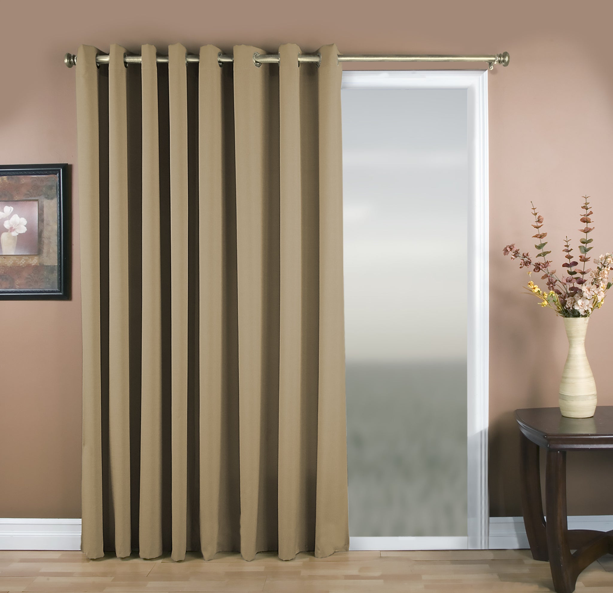 Glasgow Grommet Patio Door Panel - 112x084 Harvest C27919- Marburn Curtains