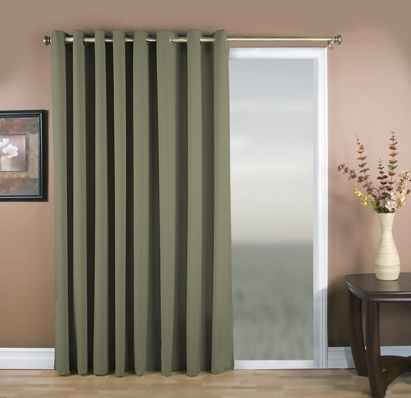 Glasgow Grommet Patio Door Panel - 112x084 Spanish Moss C27921- Marburn Curtains