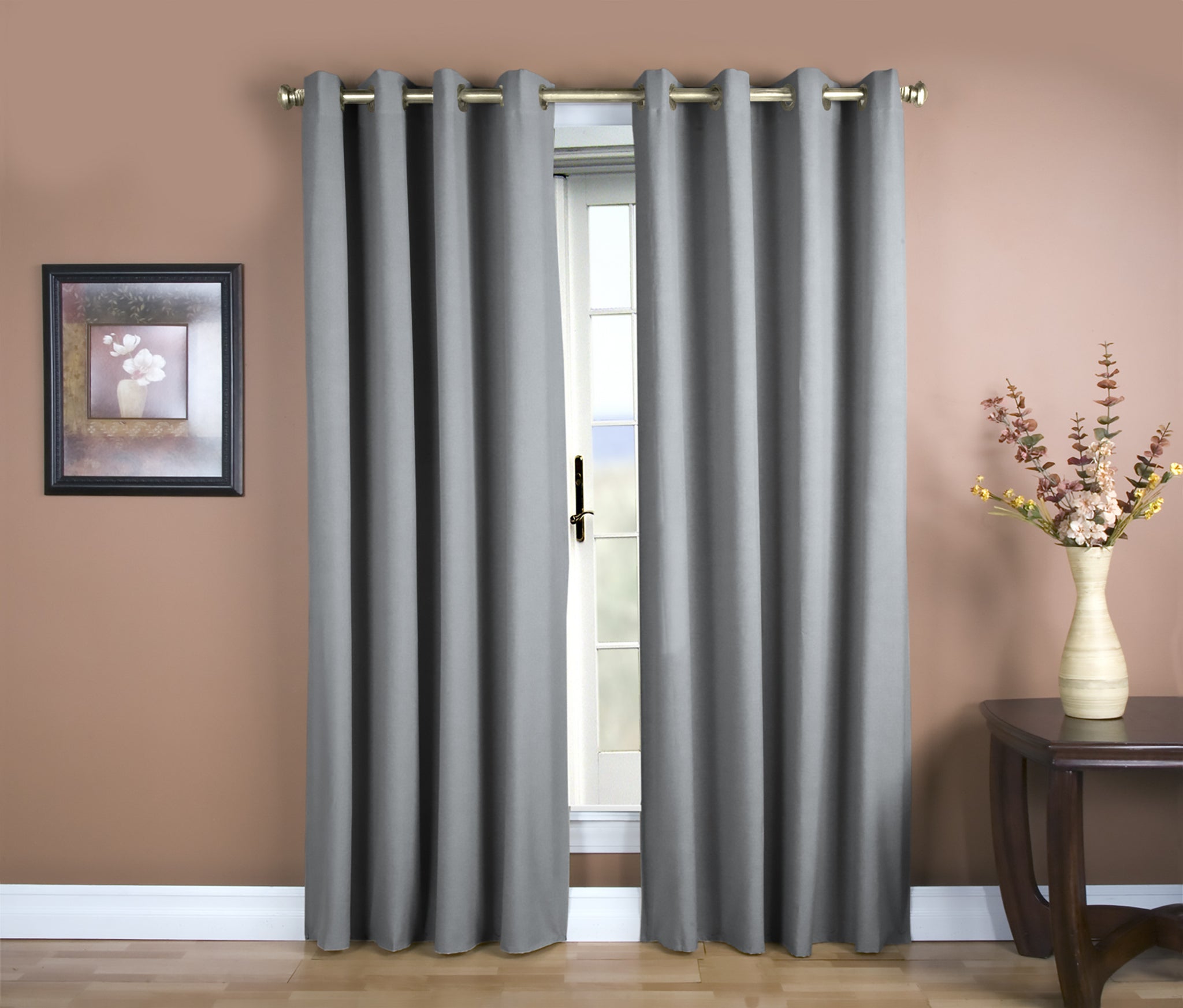 Glasgow Grommet Panel - 056x084 Cornflower Blue C27922- Marburn Curtains