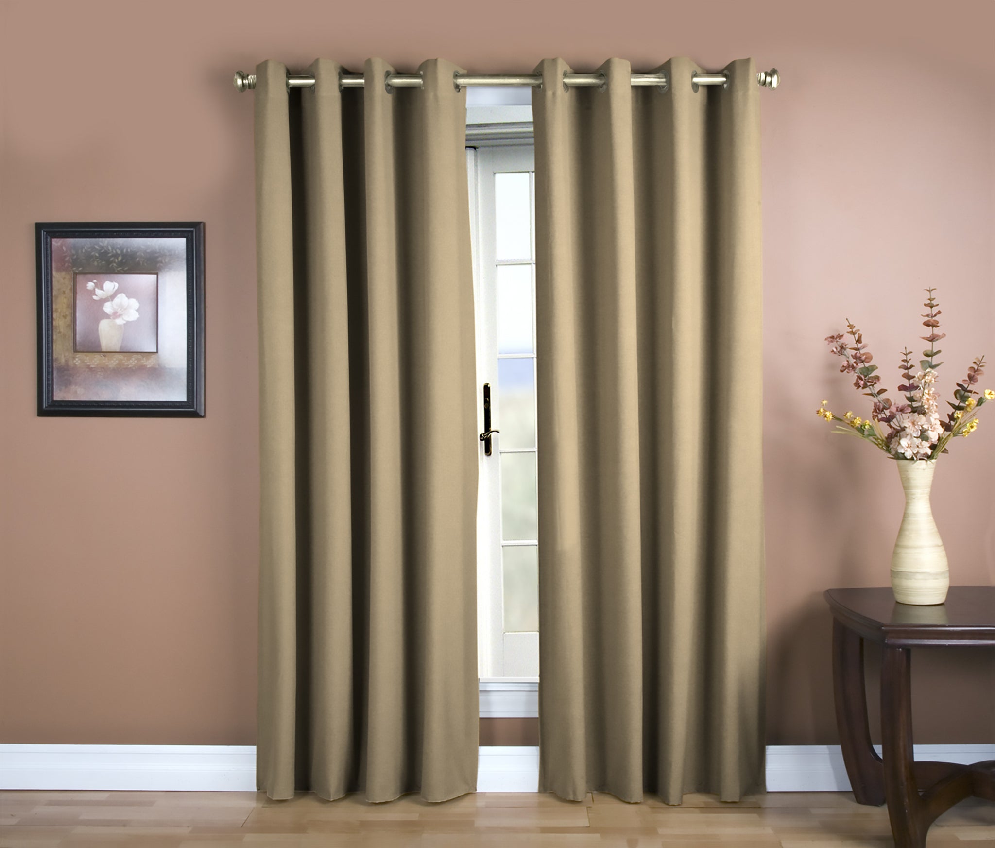 Glasgow Grommet Panel - 056x084 Harvest C27924- Marburn Curtains