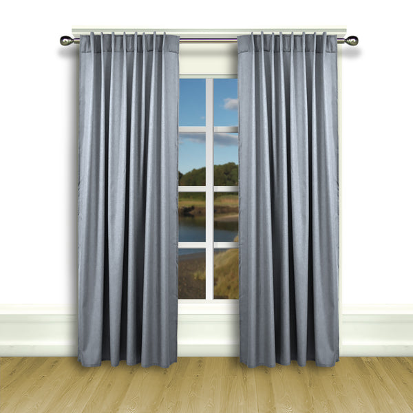 Glasgow Rod Pocket Panel - 056x084 Cornflower Blue C33159- Marburn Curtains
