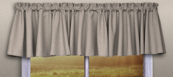 Glasgow Rod Pocket Tier / Valance / Swag - Valance 084x015 Grey C25727- Marburn Curtains