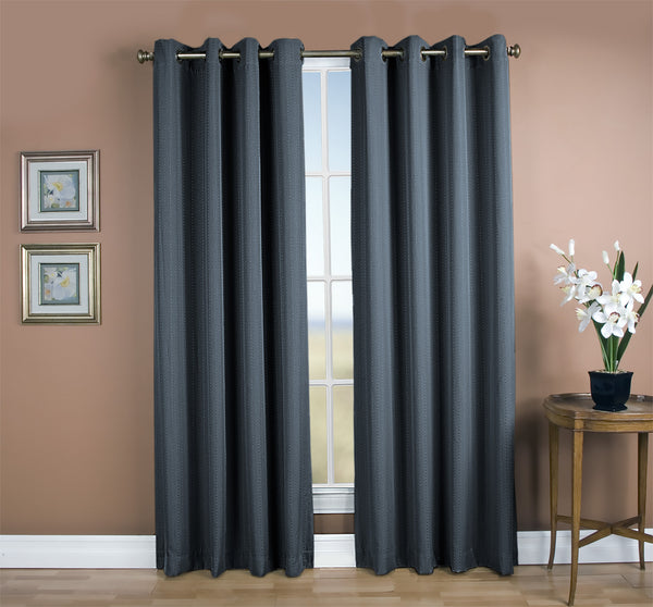 Grand Pointe Room Darkening Grommet Panel - 054x063 Deep Blue C28884- Marburn Curtains