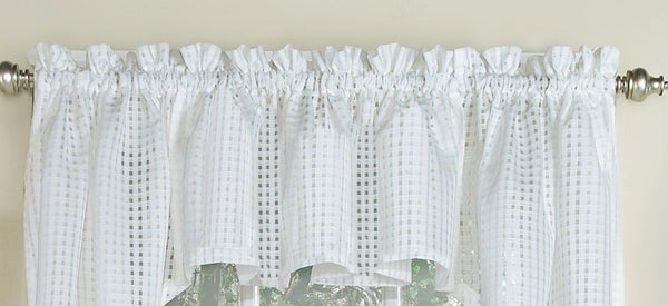 Gridwork Semi-sheer Valance - - Marburn Curtains