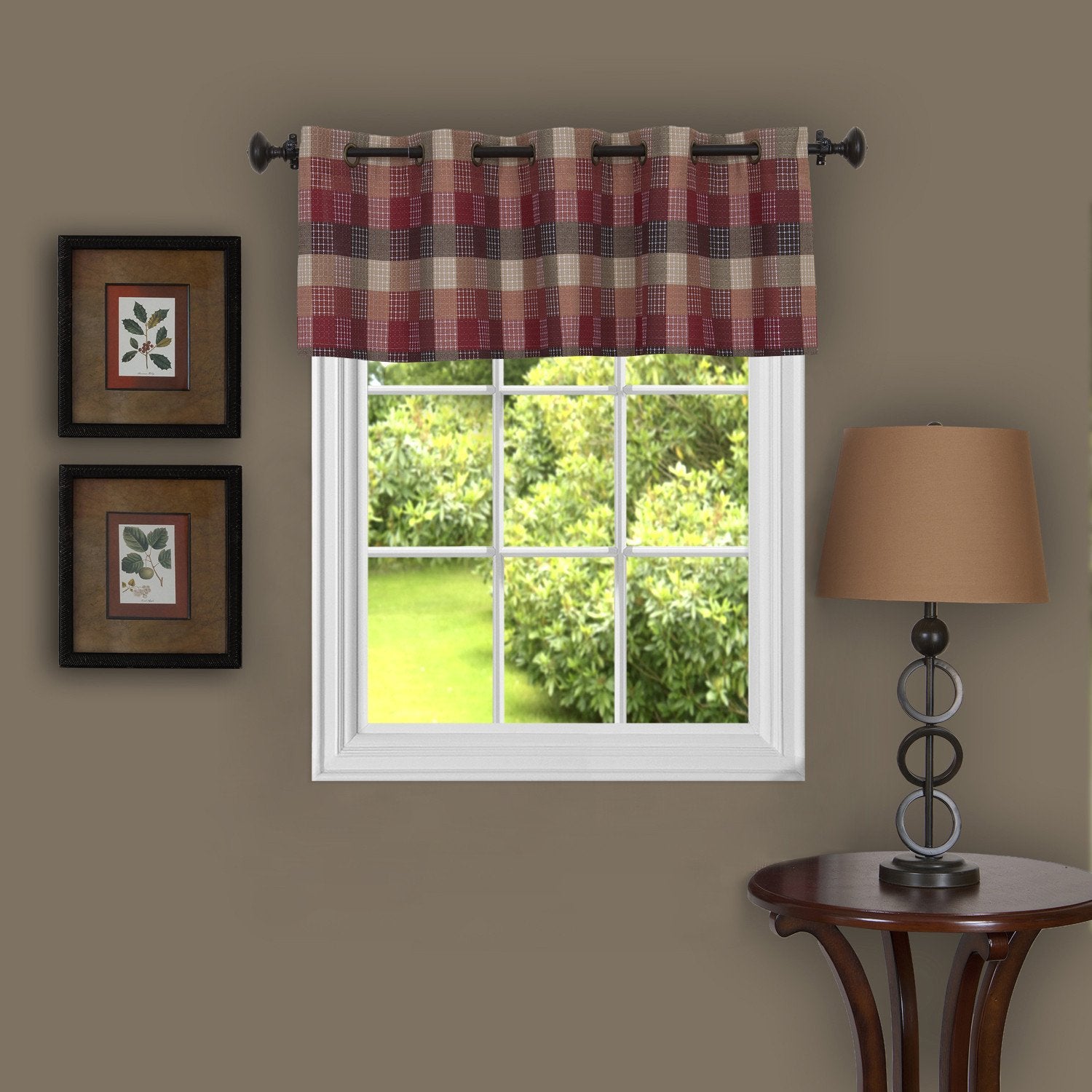 Harvard Plaid Grommet Panel - - Marburn Curtains