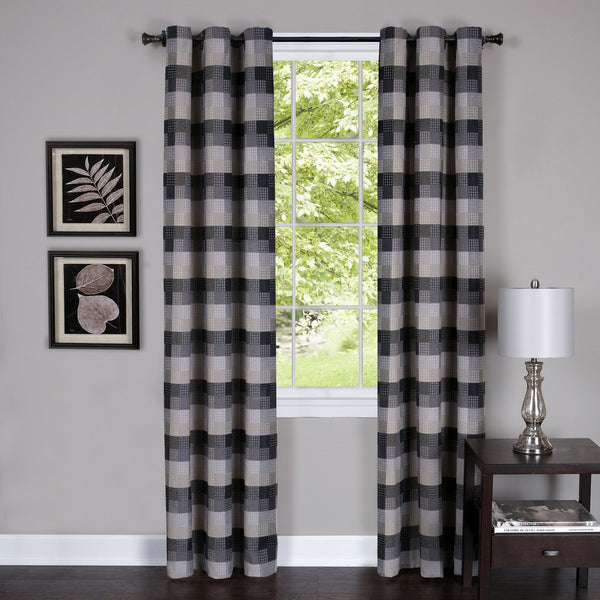 Harvard Plaid Grommet Panel - - Marburn Curtains