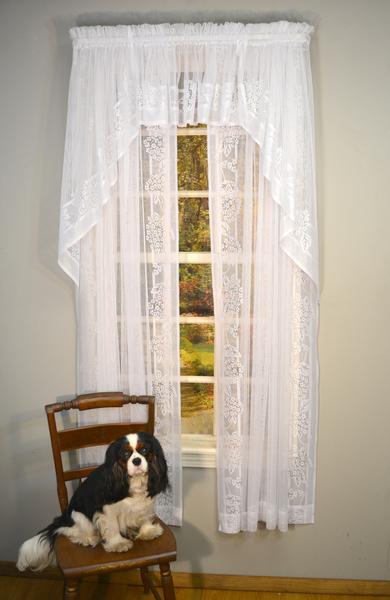 Hydrangea Lace Swag - - Marburn Curtains