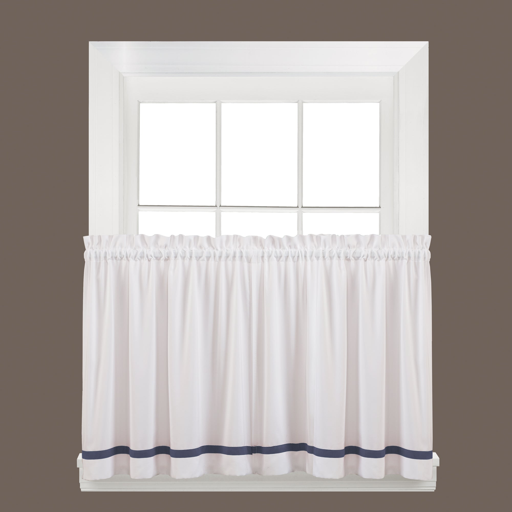 Kate Rod Pocket Tier Blue - - Marburn Curtains