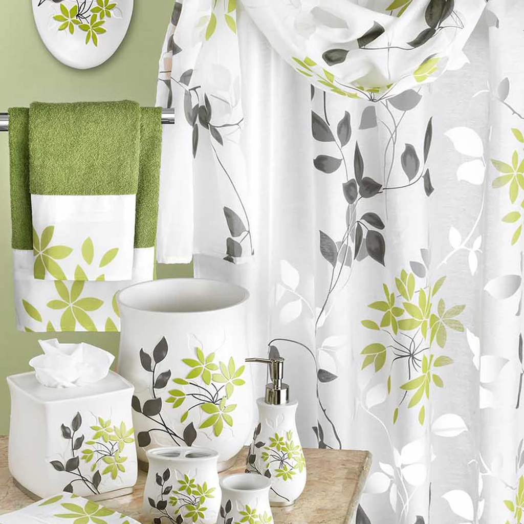 Mayan Leaf Fabric Bath Collection