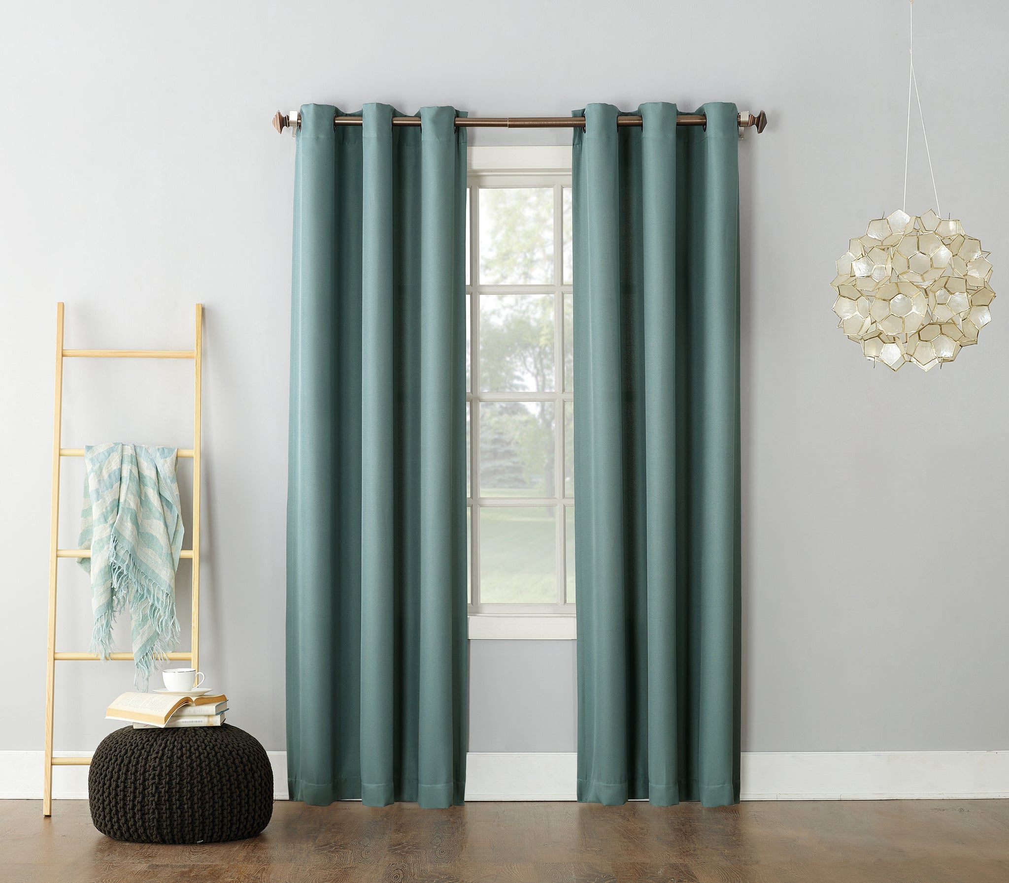 Montego Grommet Panel - 048x063 Mineral C40984- Marburn Curtains