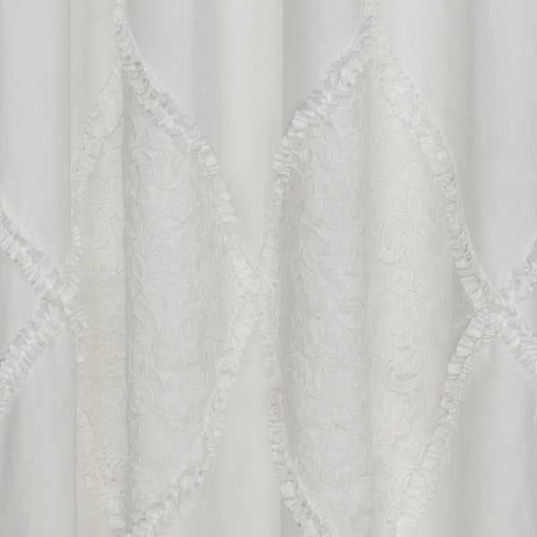 Scarlet Ruffled Lined Grommet Panel 84" - - Marburn Curtains