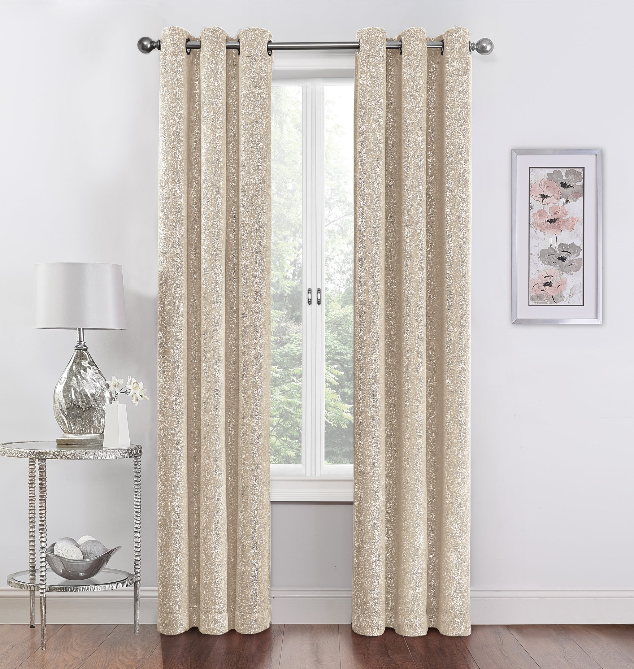Sadie Grommet Blackout Panel - 054x084  Beige C39763- Marburn Curtains