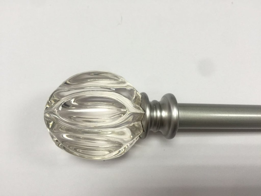 Serena Decorative Curtain Rod Set 5/8"