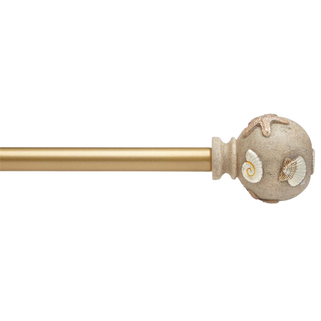 Bombay Toss Shell Decorative Window Rod Sets