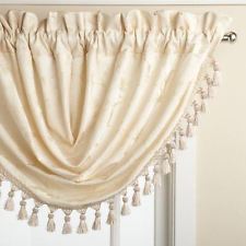 Floral Lustre Rod Pocket Panel /Waterfall Valance - - Marburn Curtains