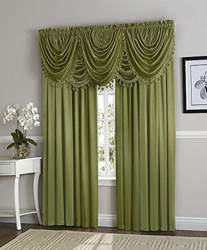 Hilton Rod Pocket Waterfall Valance - - Marburn Curtains