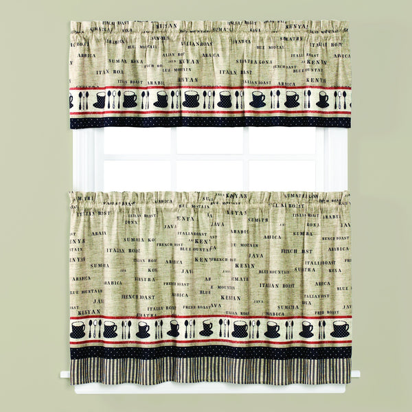 Café Rod Pocket Tier - - Marburn Curtains